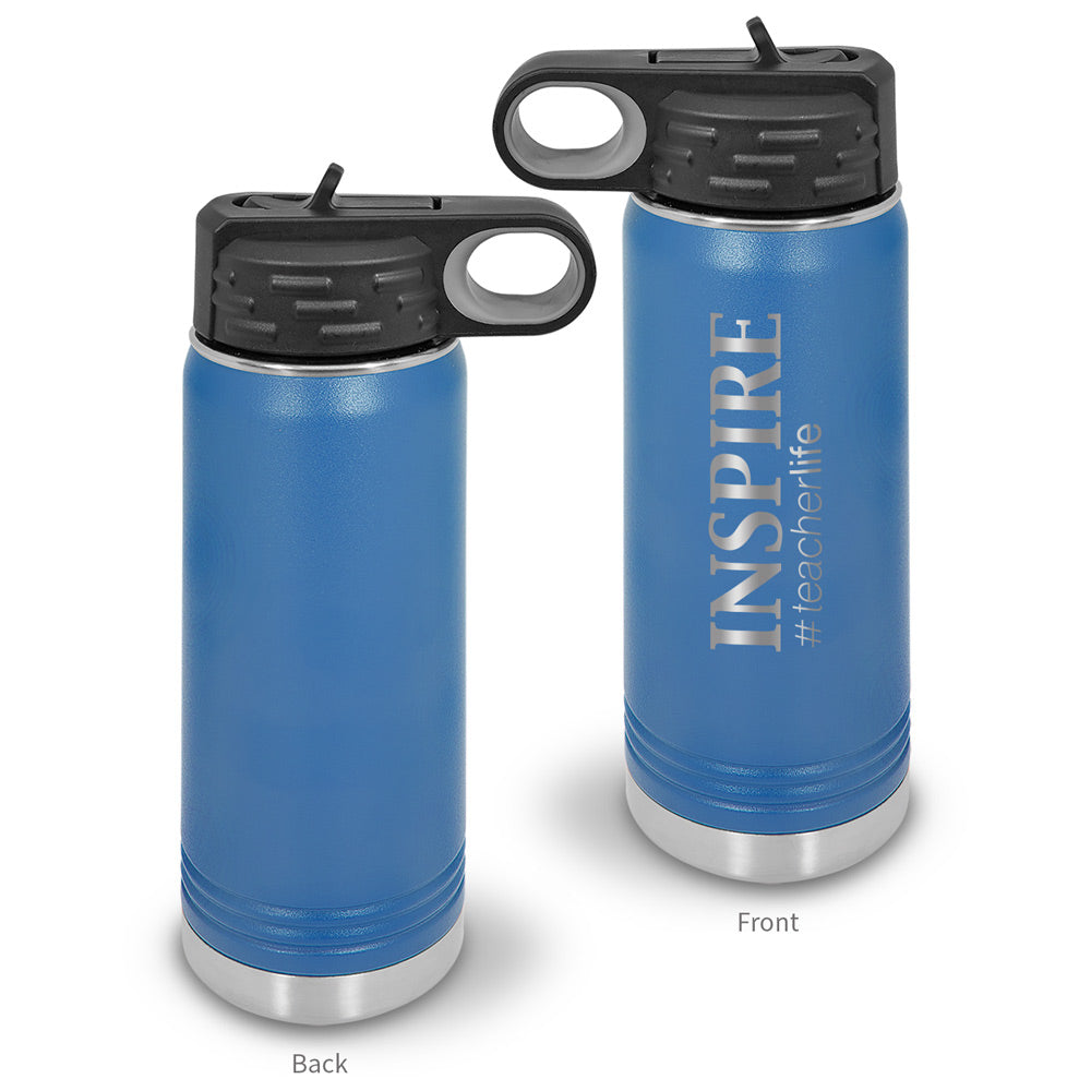 Inspire #teacherlife 20 oz. Stainless Steel Water Bottle