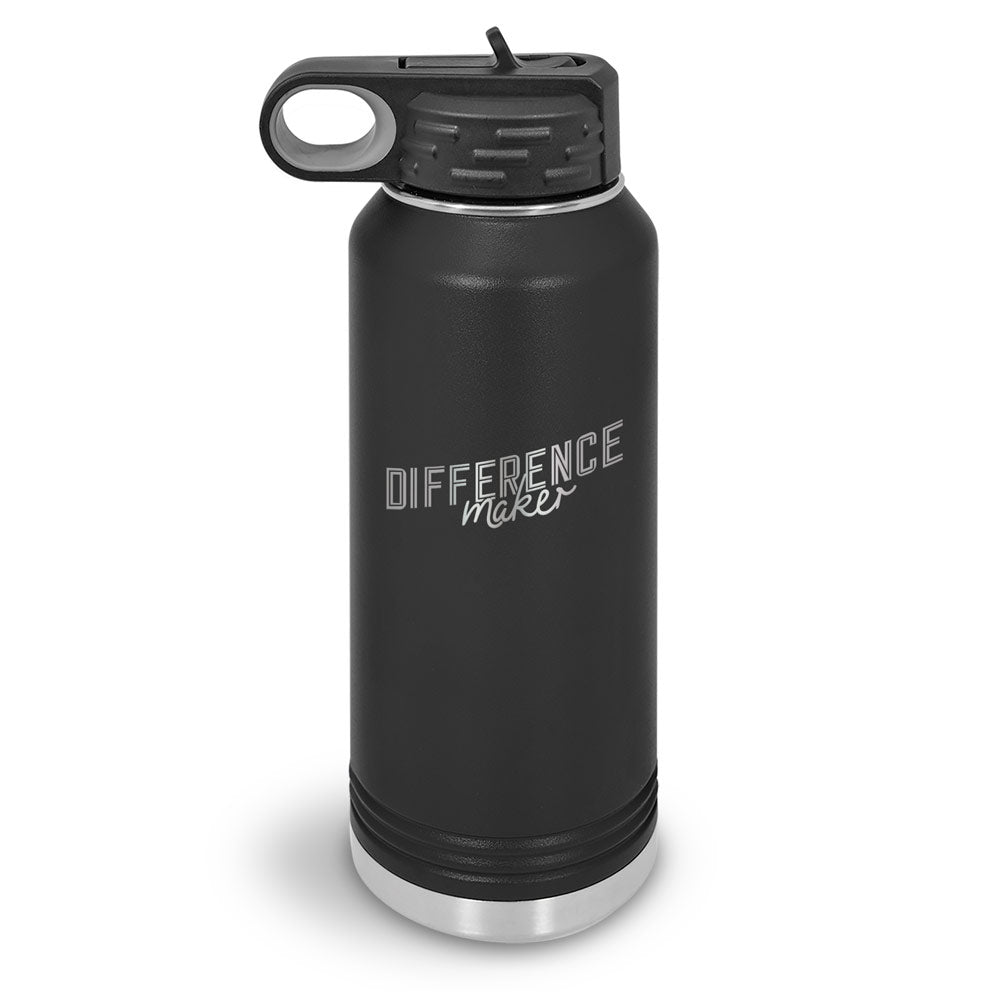 Difference Maker 32 oz. Stainless Steel Water Bottle