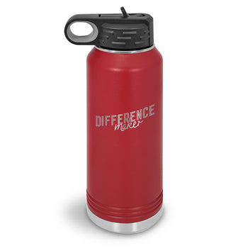 Difference Maker 32 oz. Stainless Steel Water Bottle