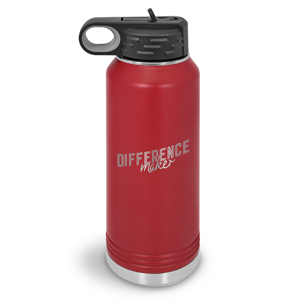 Difference Maker 32 oz. Stainless Steel Water Bottle