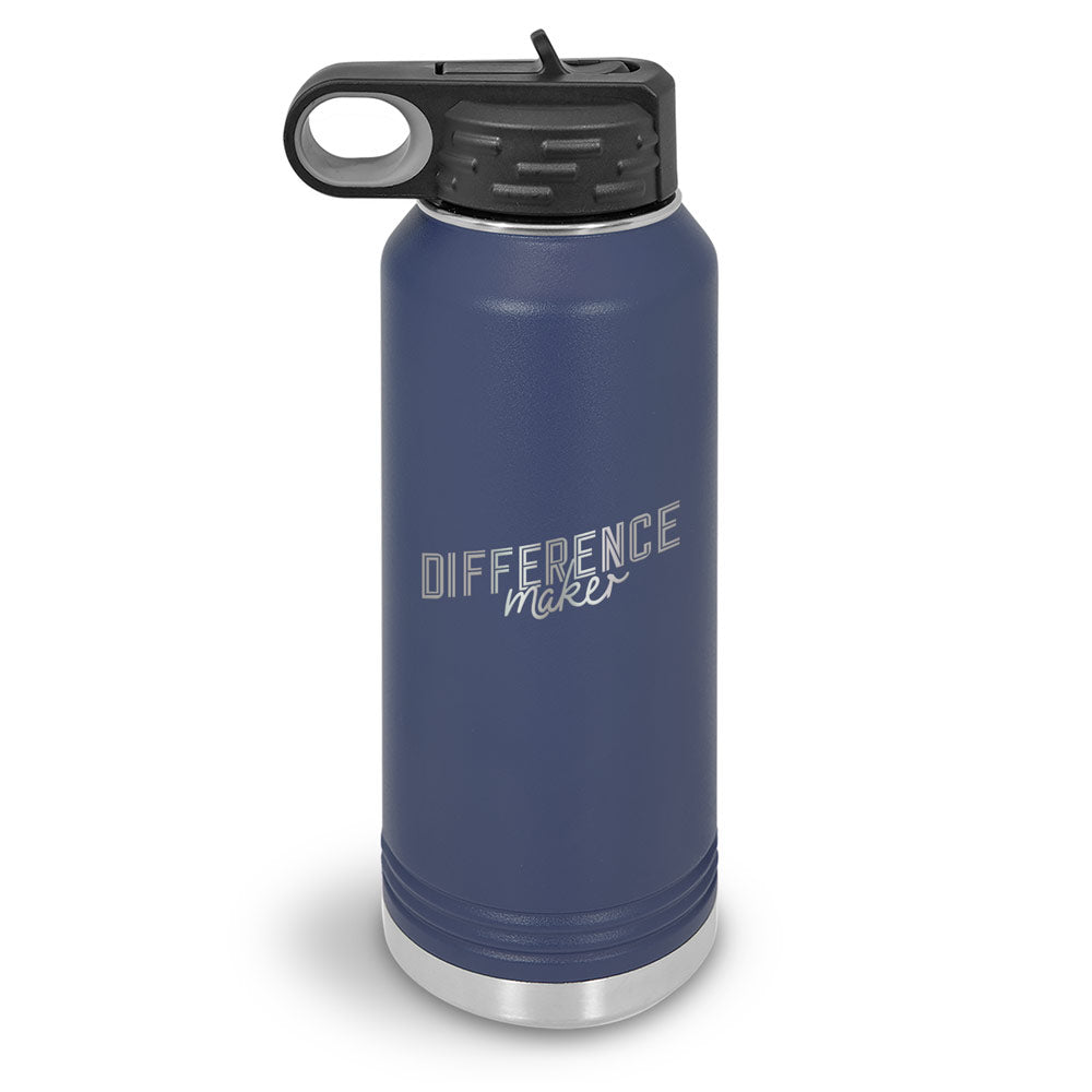 Difference Maker 32 oz. Stainless Steel Water Bottle