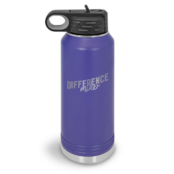 Difference Maker 32 oz. Stainless Steel Water Bottle
