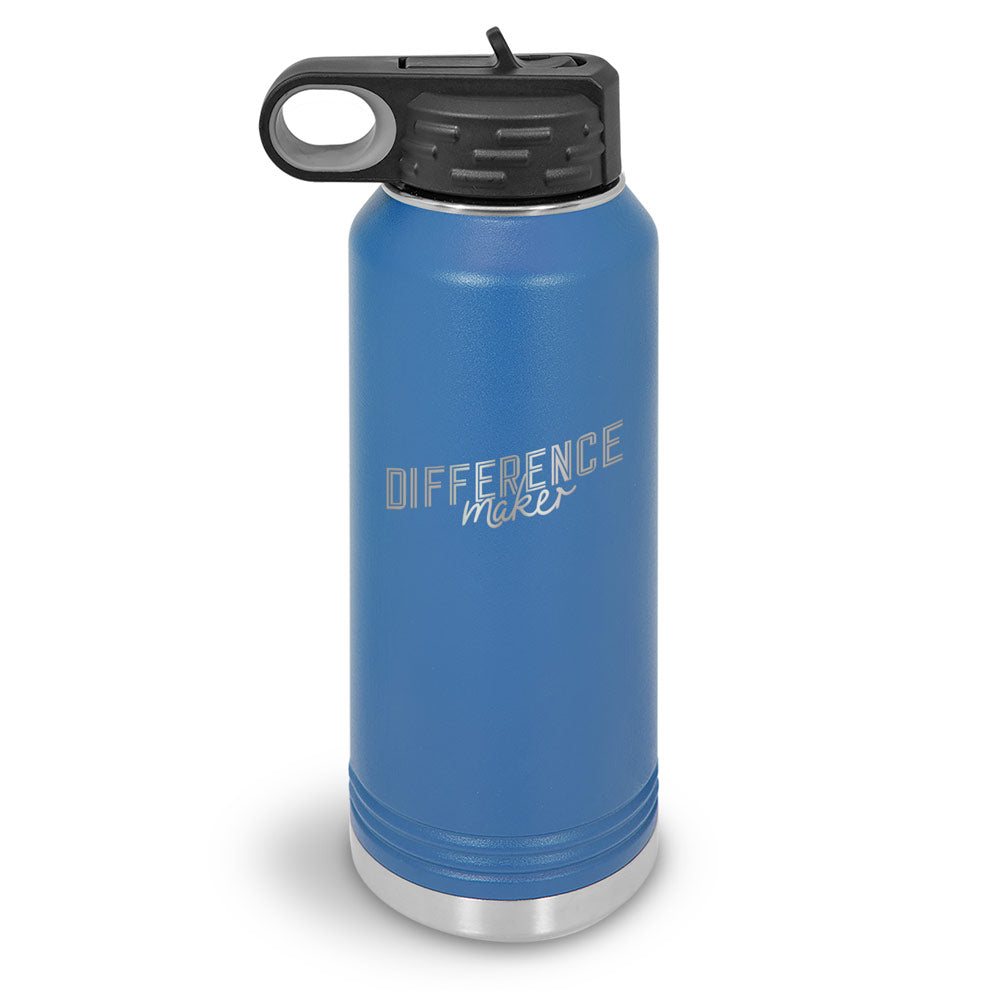 Difference Maker 32 oz. Stainless Steel Water Bottle
