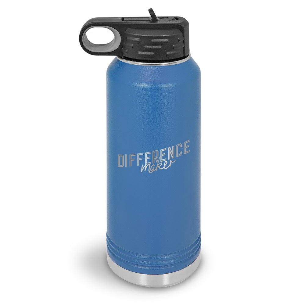Difference Maker 32 oz. Stainless Steel Water Bottle
