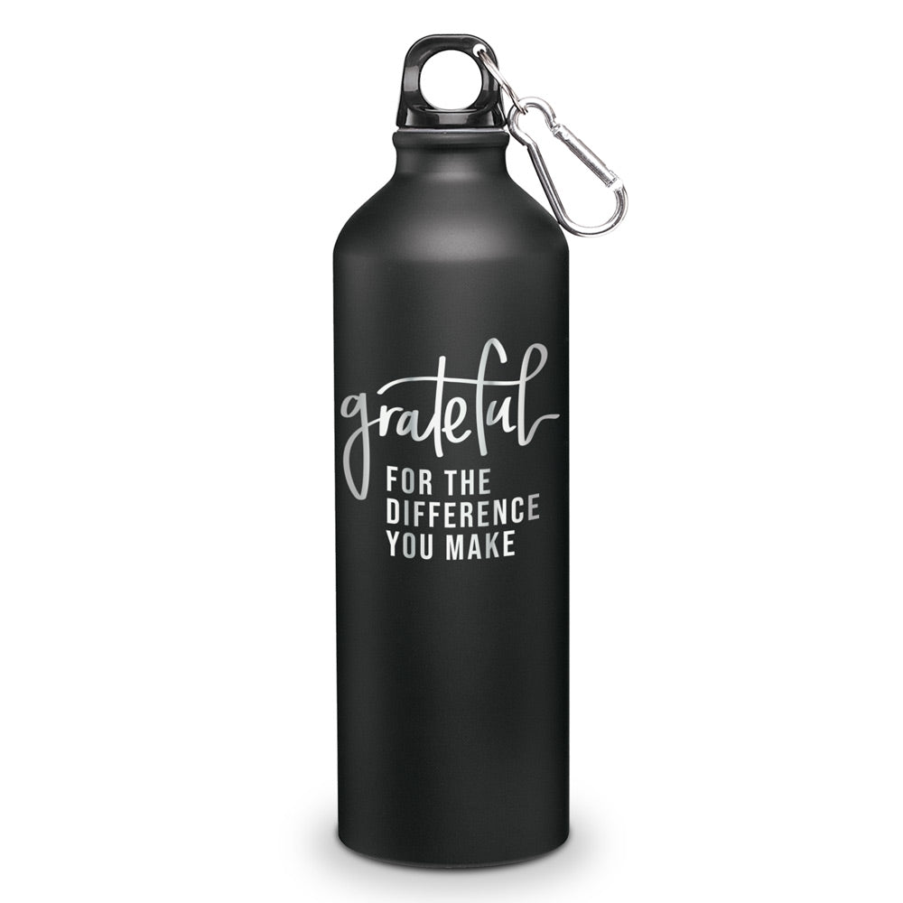 Grateful For The Difference You Make 24 oz. Carabiner Canteen