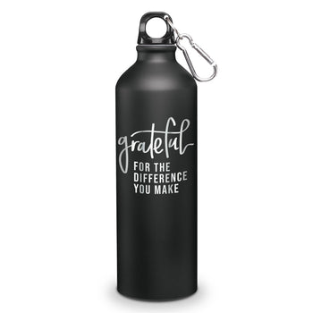 Grateful For The Difference You Make 24 oz. Carabiner Canteen