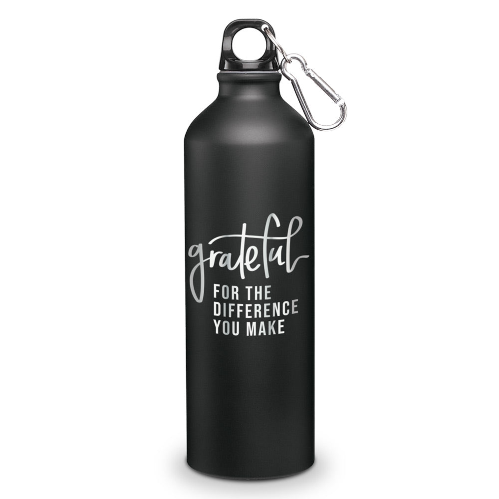 Grateful For The Difference You Make 24 oz. Carabiner Canteen