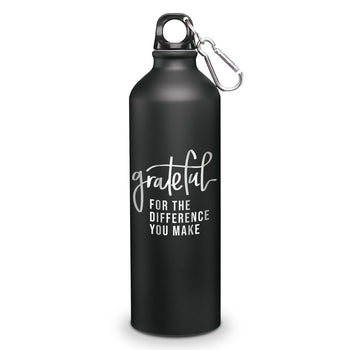 Grateful For The Difference You Make 24 oz. Carabiner Canteen