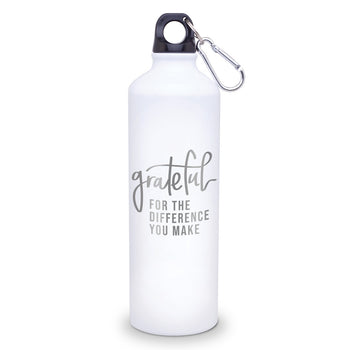 Grateful For The Difference You Make 24 oz. Carabiner Canteen