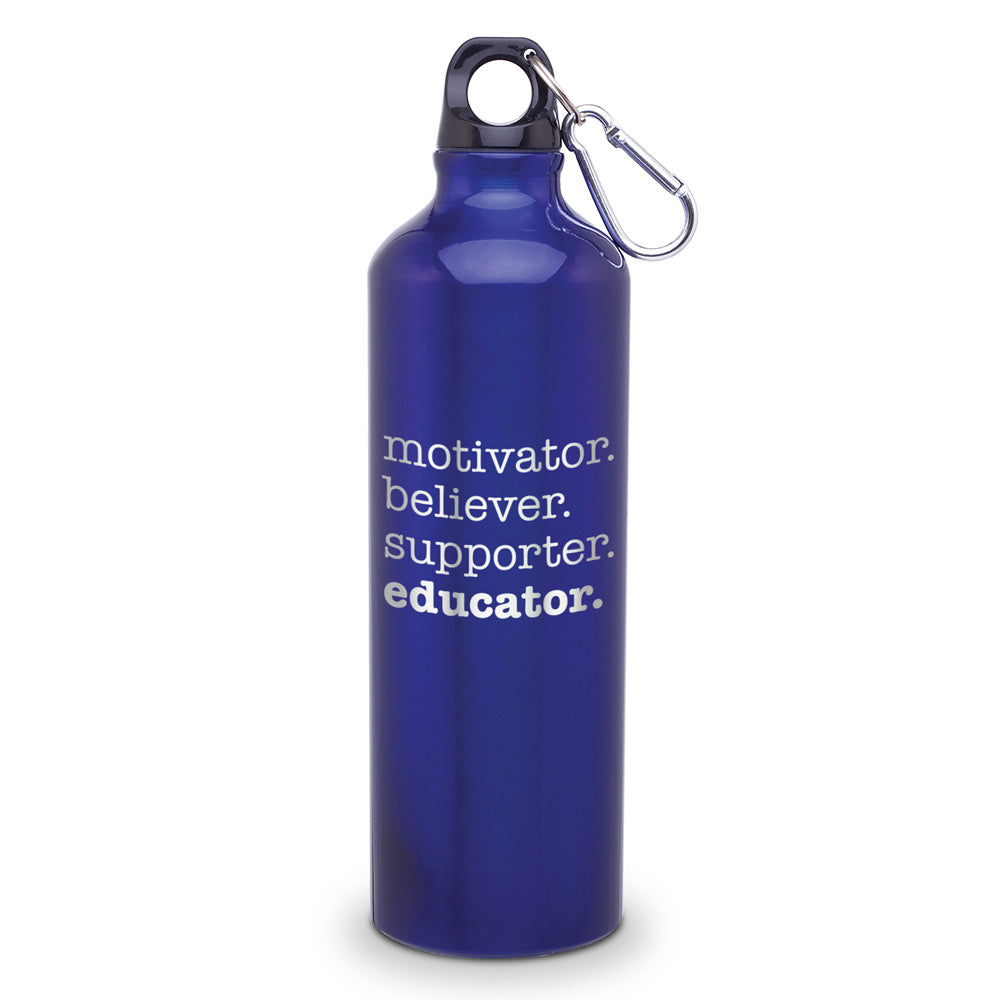 Motivator. Believer. Supporter. Educator. 24 oz. Carabiner Canteen