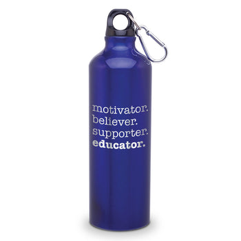 Motivator. Believer. Supporter. Educator. 24 oz. Carabiner Canteen