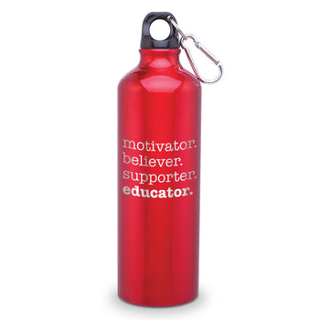 Motivator. Believer. Supporter. Educator. 24 oz. Carabiner Canteen