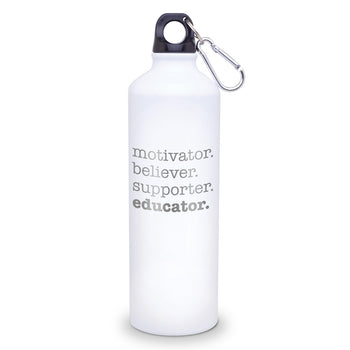 Motivator. Believer. Supporter. Educator. 24 oz. Carabiner Canteen