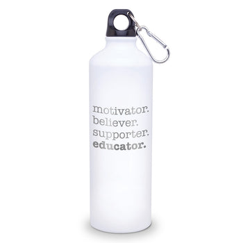 Motivator. Believer. Supporter. Educator. 24 oz. Carabiner Canteen