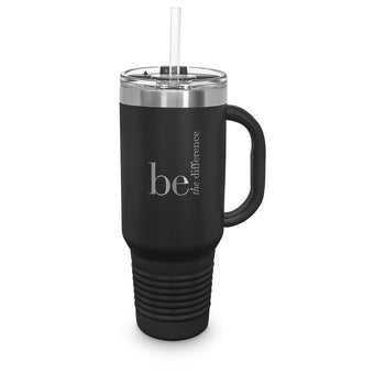 Be The Difference 40 oz. Stainless Steel Travel Tumbler w/ Handle & Straw