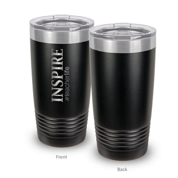 Inspire #teacherlife 20 oz. Stainless Steel Tumbler