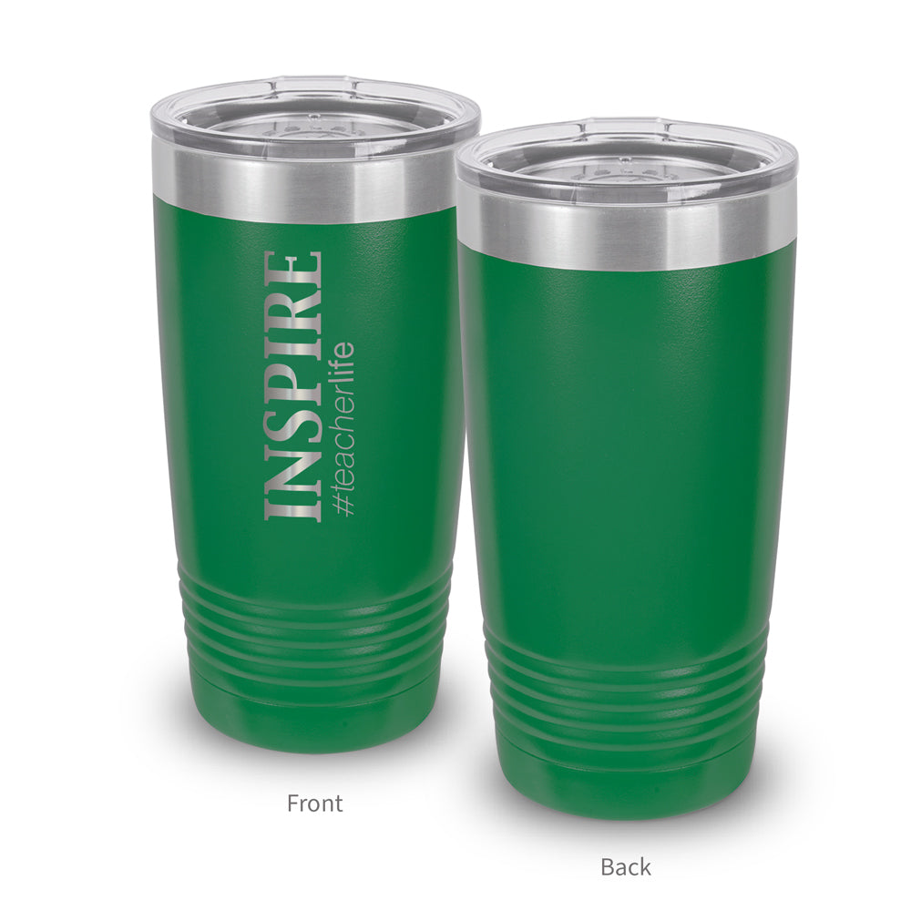 Inspire #teacherlife 20 oz. Stainless Steel Tumbler