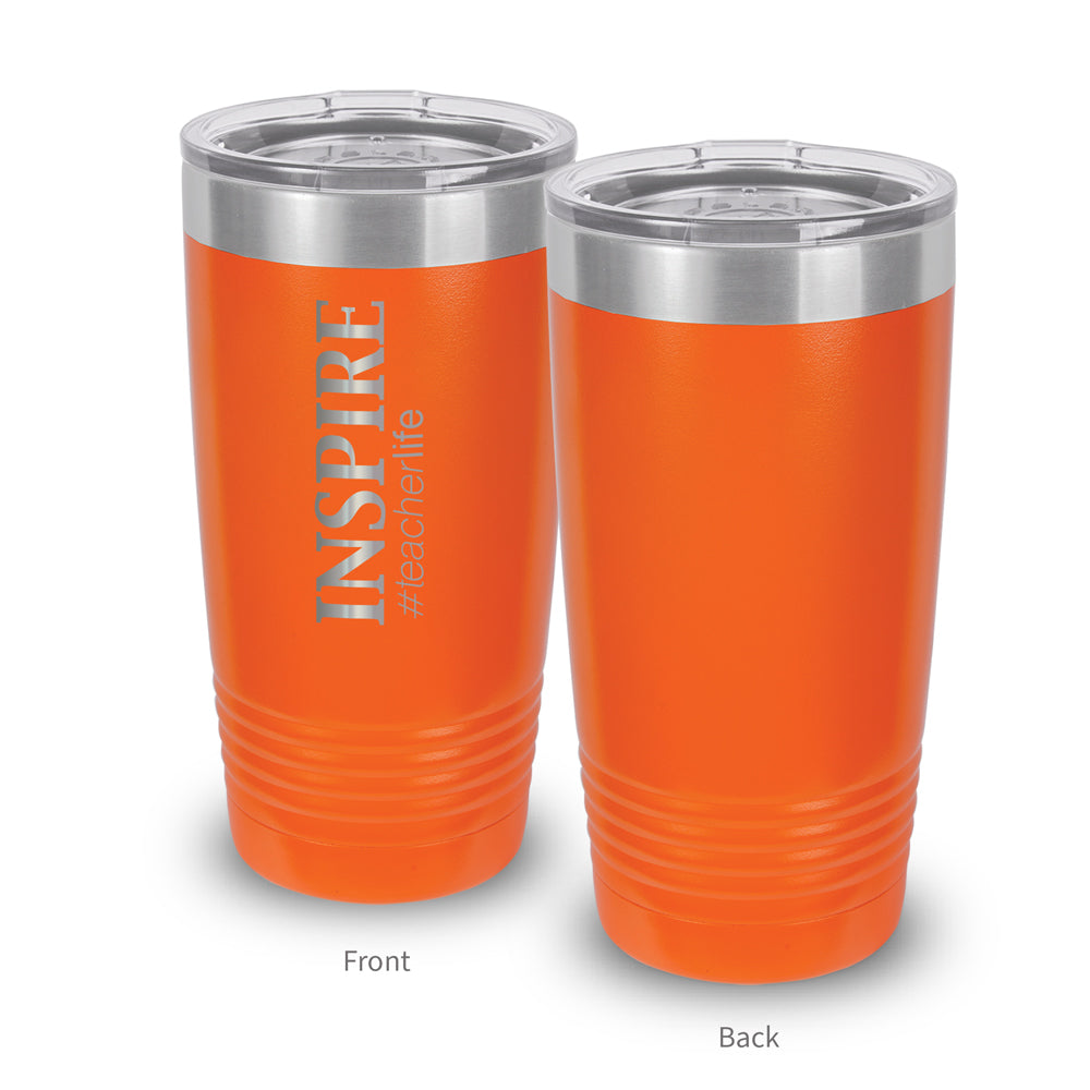 Inspire #teacherlife 20 oz. Stainless Steel Tumbler