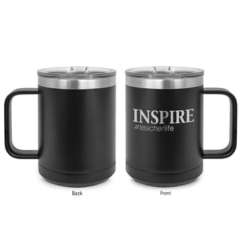 Inspire #teacherlife Stainless Steel Insulated Mug