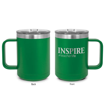 Inspire #teacherlife Stainless Steel Insulated Mug
