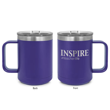 Inspire #teacherlife Stainless Steel Insulated Mug