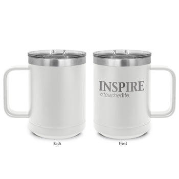 Inspire #teacherlife Stainless Steel Insulated Mug