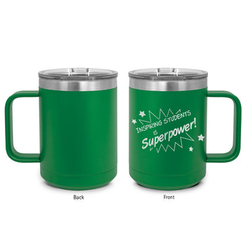 Inspiring Students Is My Superpower Stainless Steel Insulated Mug
