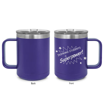 Inspiring Students Is My Superpower Stainless Steel Insulated Mug