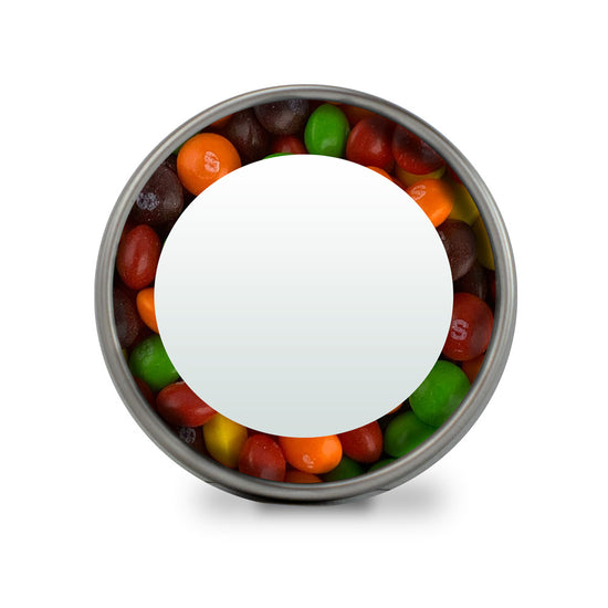 Custom Round Candy Tin - Skittles - 25% OFF