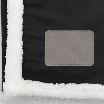 Custom Sherpa Blanket W/ Patch