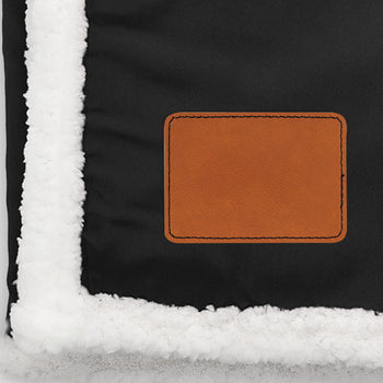 Custom Sherpa Blanket W/ Patch