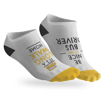 Be Nice To The Bus Driver Appreciation Socks