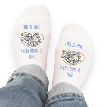Everything is Fine Appreciation Socks - Lightbulbs