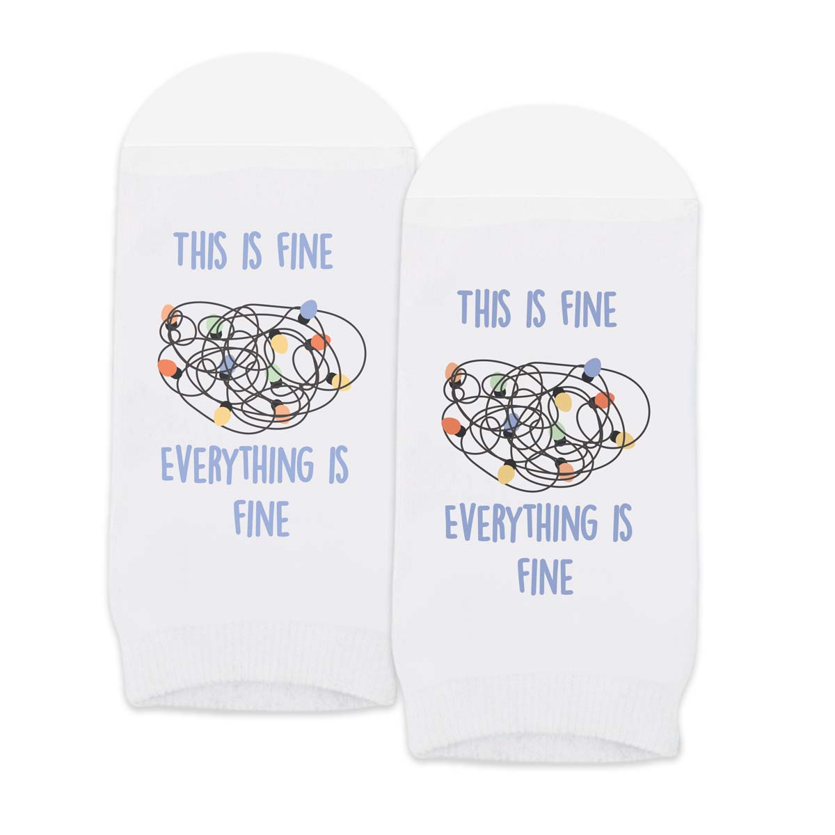 Everything is Fine Appreciation Socks - Lightbulbs