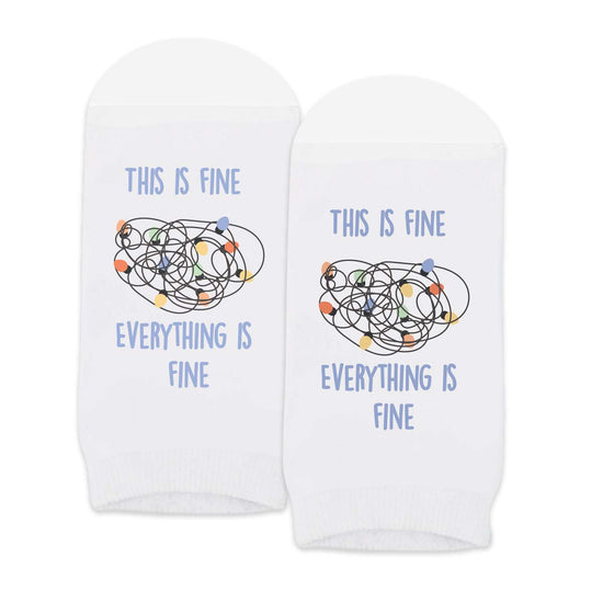 Everything is Fine Appreciation Socks - Lightbulbs