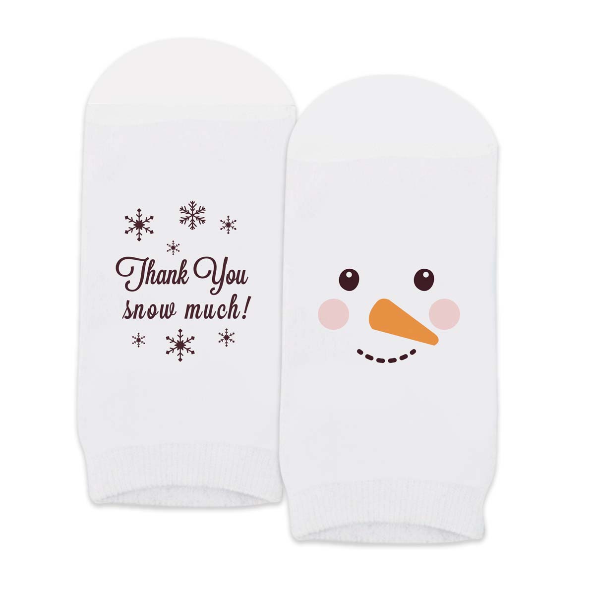 Thank You Snow Much Appreciation Socks - Snowman