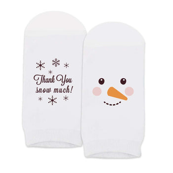 Thank You Snow Much Appreciation Socks - Snowman