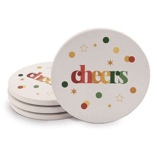 Cheers Sandstone Coaster Set