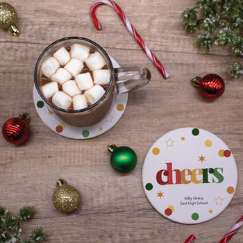 Cheers Sandstone Coaster Set