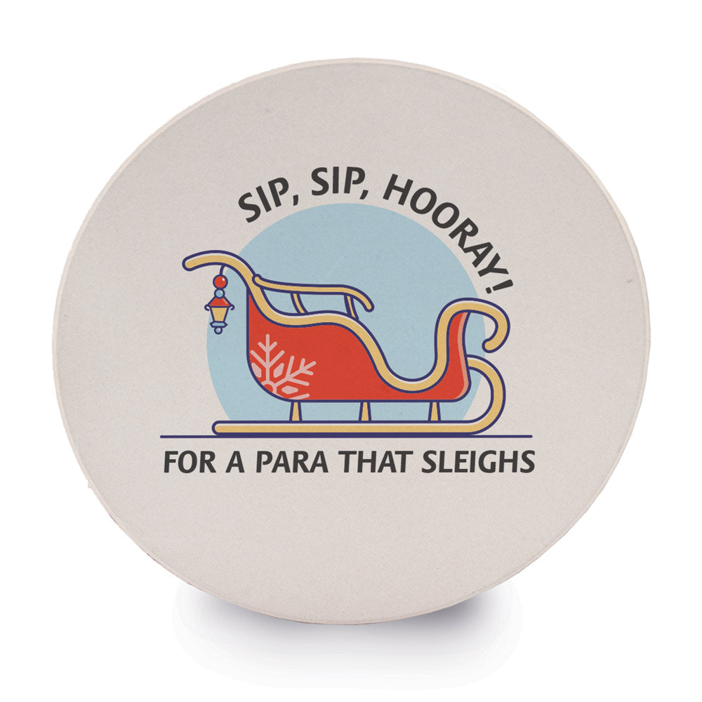 Sip Sip Hooray Sandstone Coaster Set