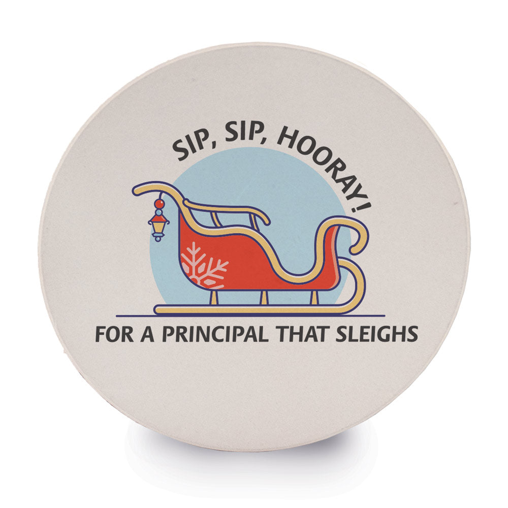Sip Sip Hooray Sandstone Coaster Set