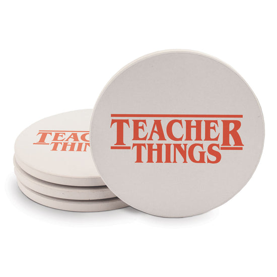 Teacher Things Sandstone Coaster Set