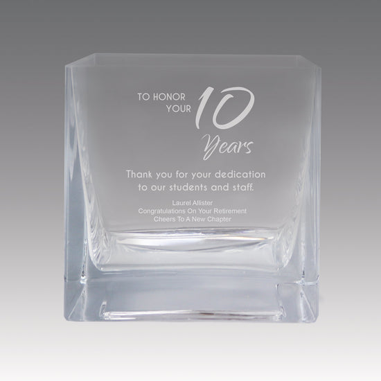 Square Crystal Recognition Bowl