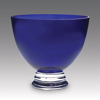 Cobalt Crystal Pedestal Bowl