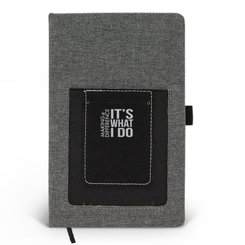 Making A Difference It’s What I Do Canvas Journal w/ Pocket