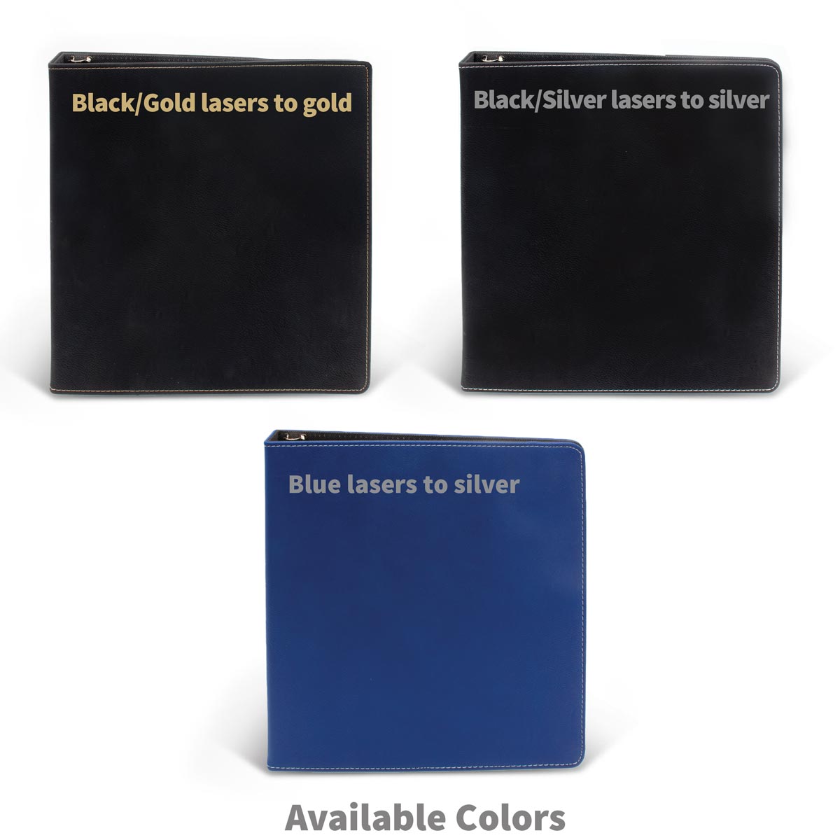 multiple colors of leather notebooks