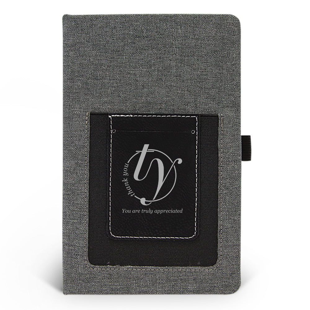 Thank You Canvas Journal w/ Pocket