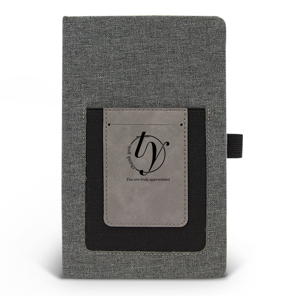 Thank You Canvas Journal w/ Pocket