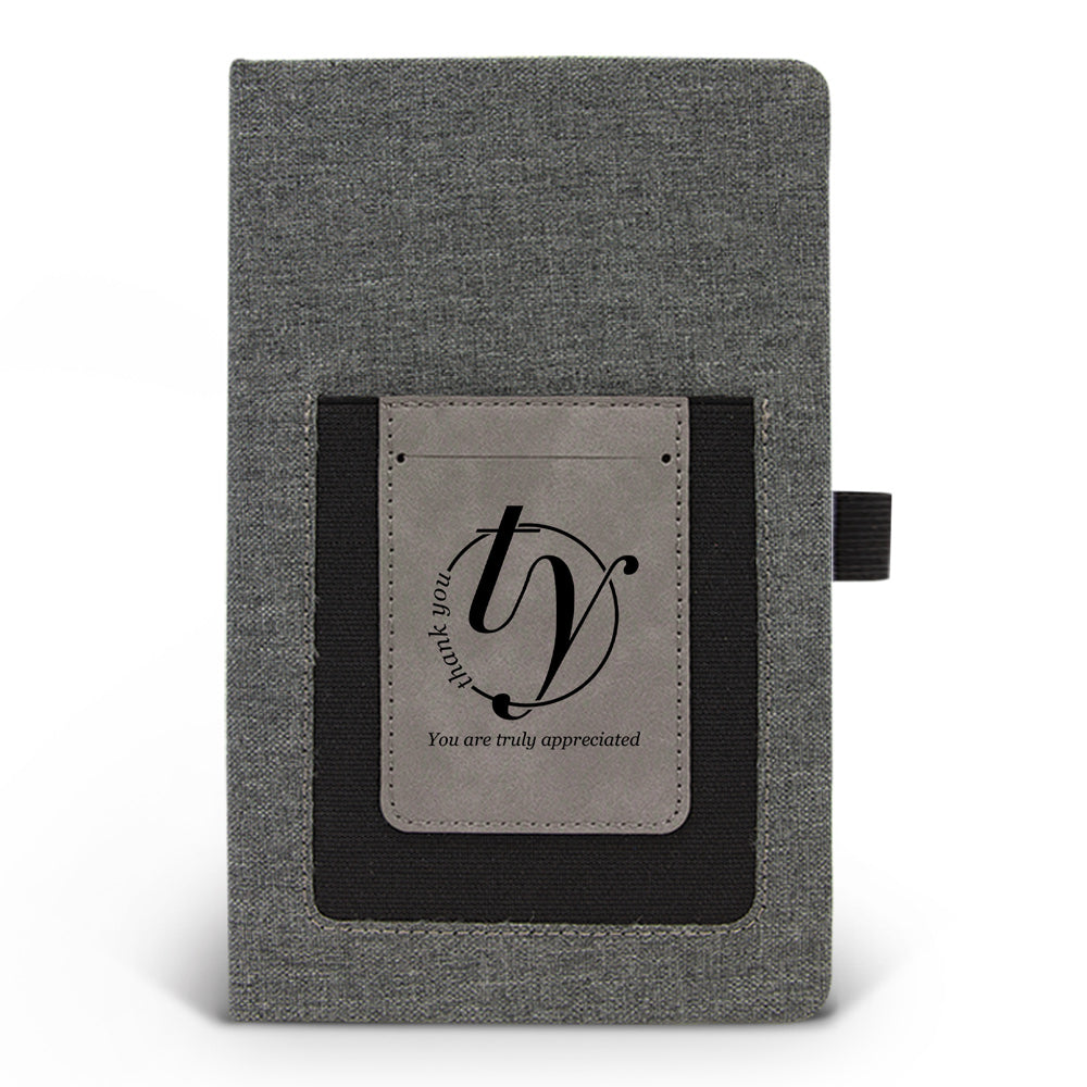 Thank You Canvas Journal w/ Pocket