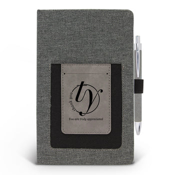 Thank You Canvas Journal w/ Pocket
